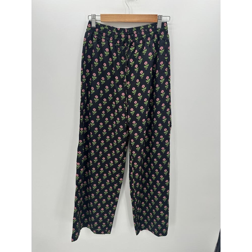 Mable Womens Floral Print Pants Size S Casual Pull On Stretch‎ Boho Thick Resort